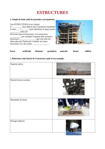 Estructures:definició, tipus i càrregues.