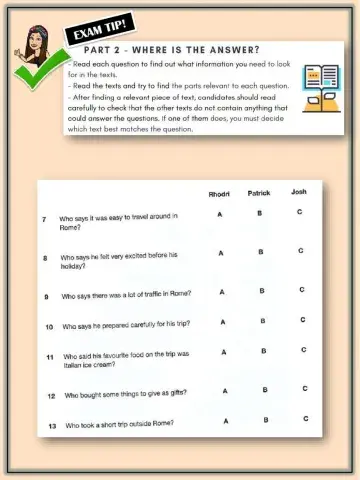 Ket Reading Part 2 (III)