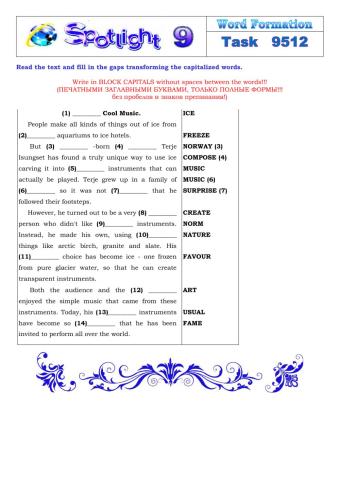 Spotlight 9 Task 9512