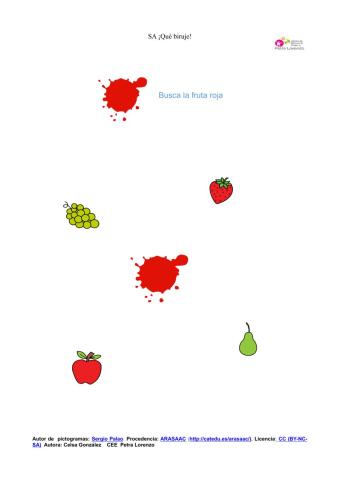 Frutas del invierno color rojo