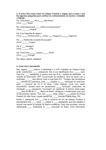 Artigos - Preposições e Contrações