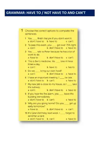 Obligation prohibition adjectives that describe food