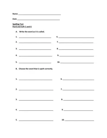 Hard and Soft C and G