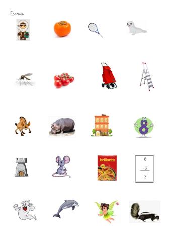 escriu:f,r,rr,h,c i qu