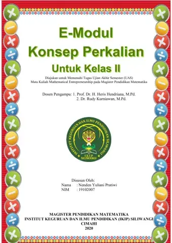 E-Modul Konsep Perkalian untuk Kelas II SD-MI
