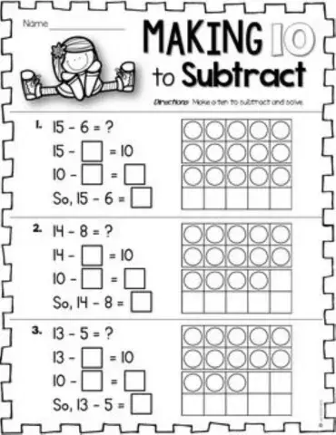 Make 10 to subtract