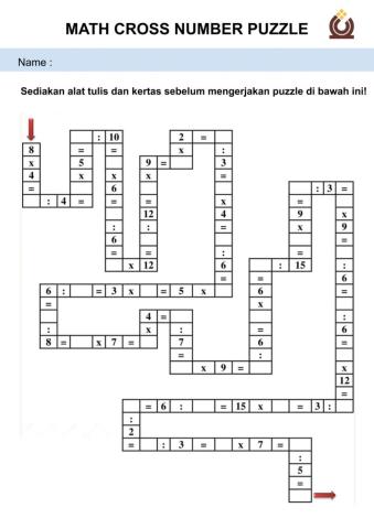 Crossword Math Lv 3