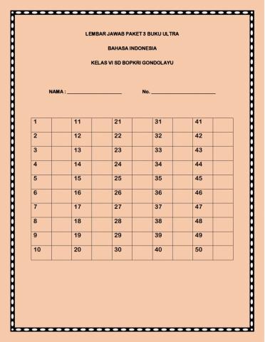 LK Bahasa Indonesia Paket 3 Ultra