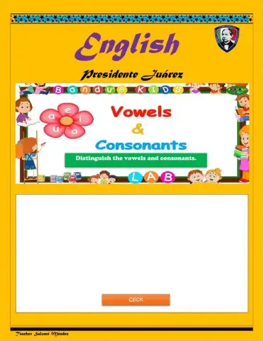 Vowels-consonants