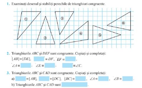Triunghiuri congruente