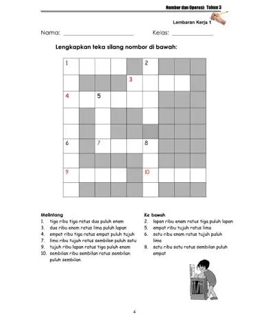 Nombor bult tahun 3