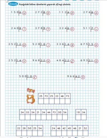Bölme İşlemi Şifreli 2