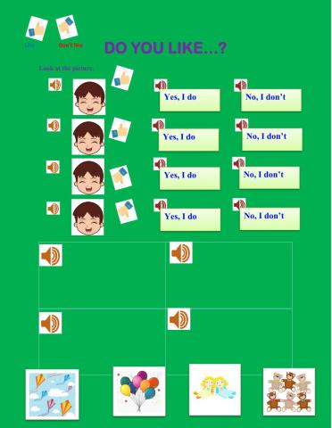 Level 1 - Unit 5a: Do you like...?