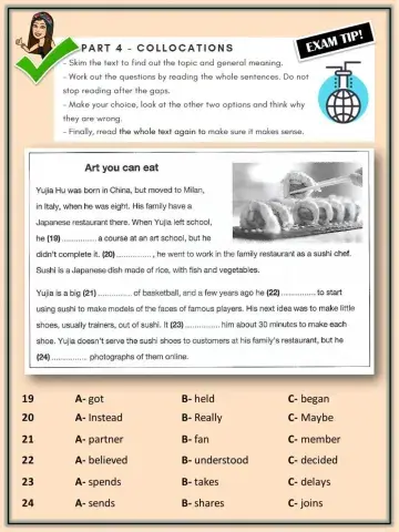 Ket Reading Part 4 (III)