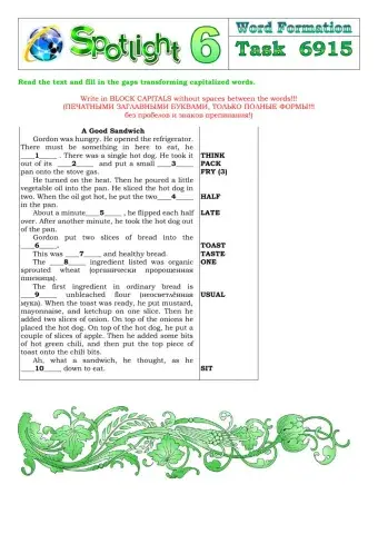 Spotlight 6 Task 6915