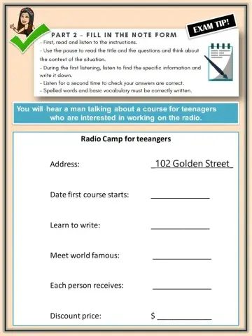 Ket Listening Part 2 (I)