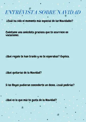 Entrevista sobre Navidad