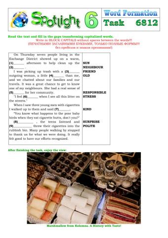 Spotlight 6 Task 6812