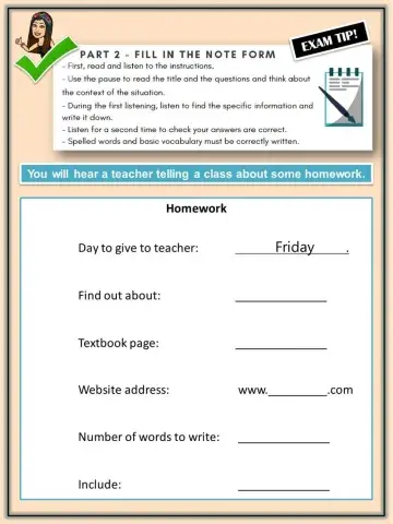 Ket Listening Part 2 (II)