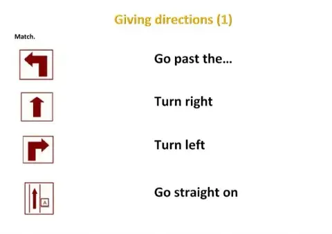 Giving directions 1
