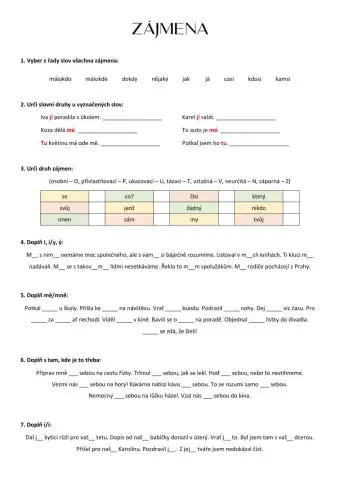 Zájmena