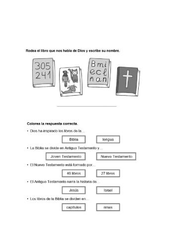 La biblia 2º primaria