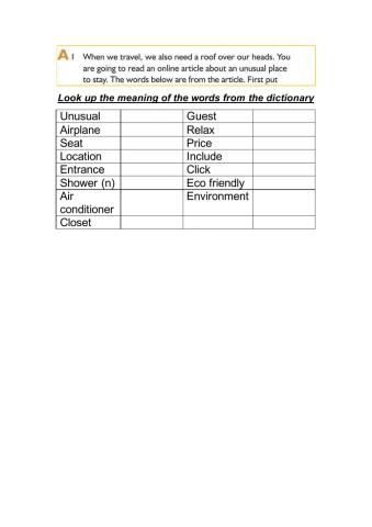 Unusual places to stay and live