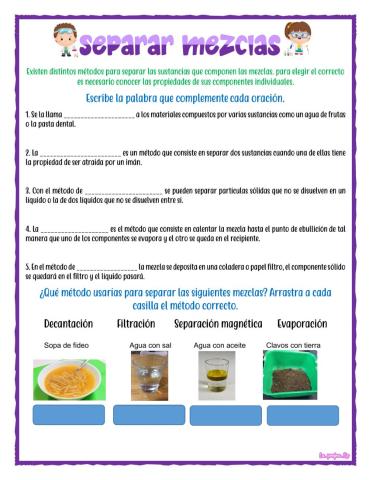 Separación de mezclas