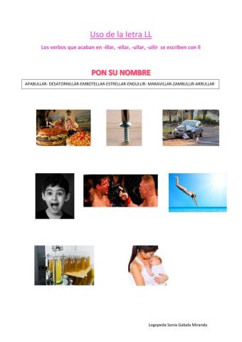 Palabras con Ll