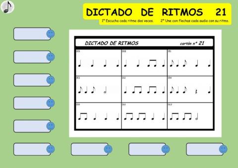 DICTADO DE RITMOS 21