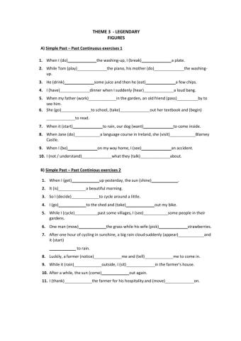 10th grade Theme 3 Worksheet
