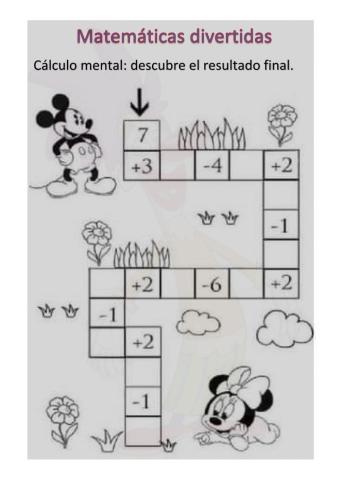 Cálculo mental ficha 2