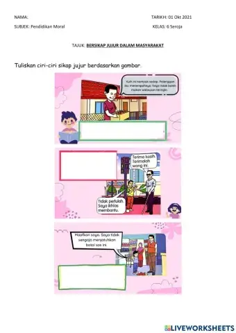 Bersikap Jujur dalam Masyarakat