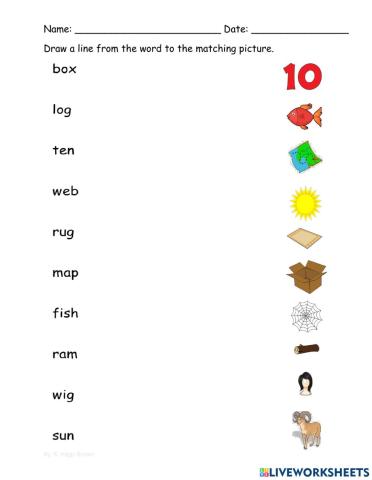 Short Vowels Worksheet