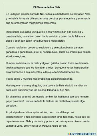 El planeta de los Nels