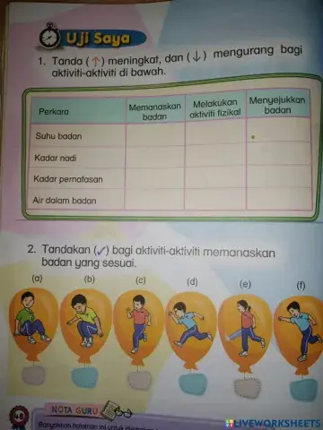 Uji saya unit 7 pjk tahun 1