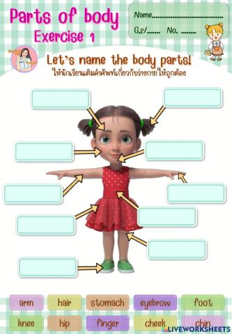 Parts of body 1