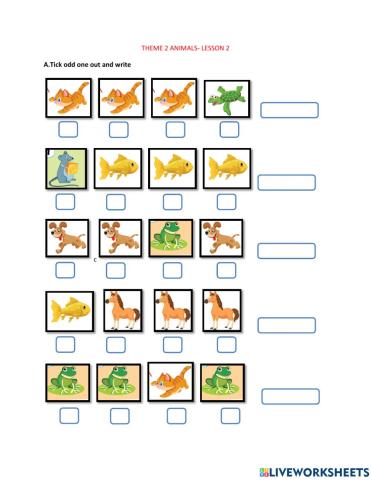 Theme 2 animals l2