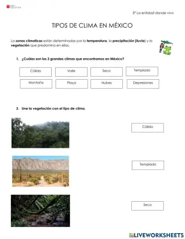 Tipos de clima en México