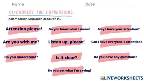 Kelas 8 KD 3.1 CATEGORIZING