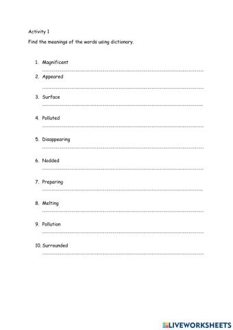 Autumn : An Ecological Children's Story