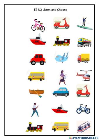 E7U2 listen and choose