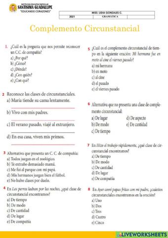 Complemento Circunstancial