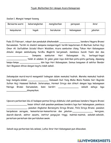 Melibatkan diri dengan acara kenegaraan