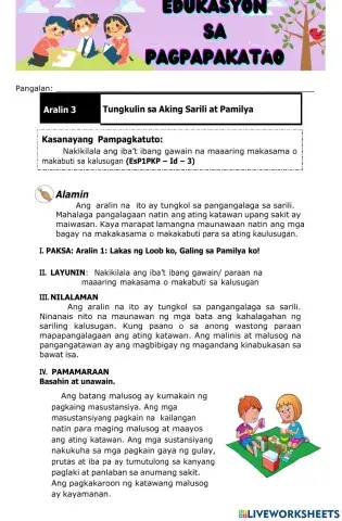 Edukasyon sa Pagpapakatao Module-Week 3