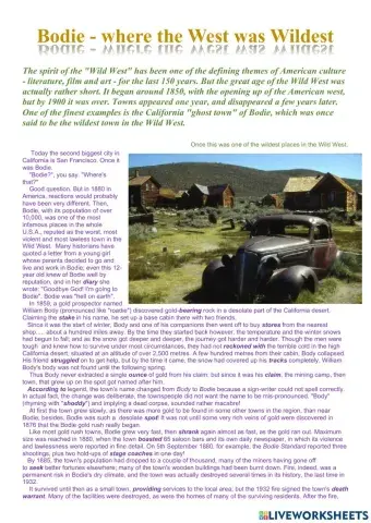 Bodie - Where the West was Wildest