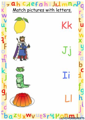 I,j,k,l Worksheet