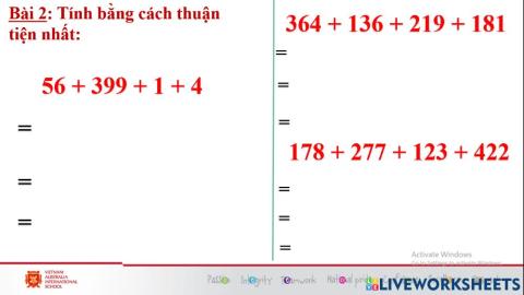 Tuần 8 - toán thứ 5 - bài 3