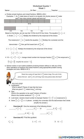 Division of Fractions