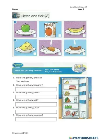 Super Minds Y1 - have got-haven't got